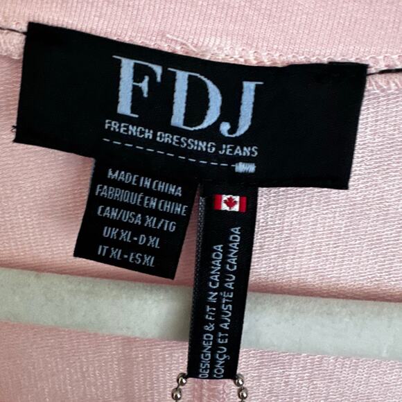 NWT FDJ French Dressing Women's Dolman Sleeve Blouse Pink Size XL - Picture 4 of 10